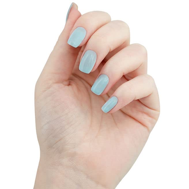 Miniatura 2 de Esmalte de gel azul pastel, esmalte de uñas de gel natural con pigmentos orgánicos, esmalte de gel de uñas UV para remojar el esmalte de uñas de