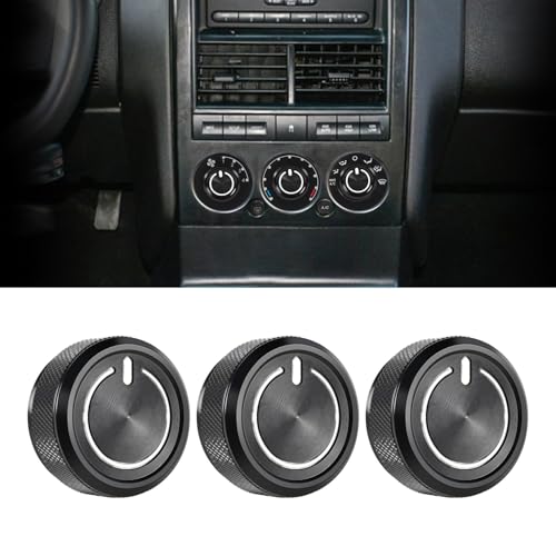 Xomzema 3Pcs AC Switch Knobs Replacement Compatible with for Ford Explorer Accessories 2002-2010,Air Conditioning Heater Blower Fan Climate Control Switch Button for AC Heater Climate Control Assembly