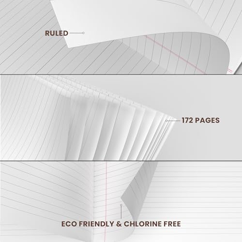 Classmate Augmented Reality Notebooks - 172 Pages | Pack of 4 Short Size Ruled Notebooks for School Students | Immersive AR Learning Experience | 24.0cm x 18.0cm | Single Line AR Notebook