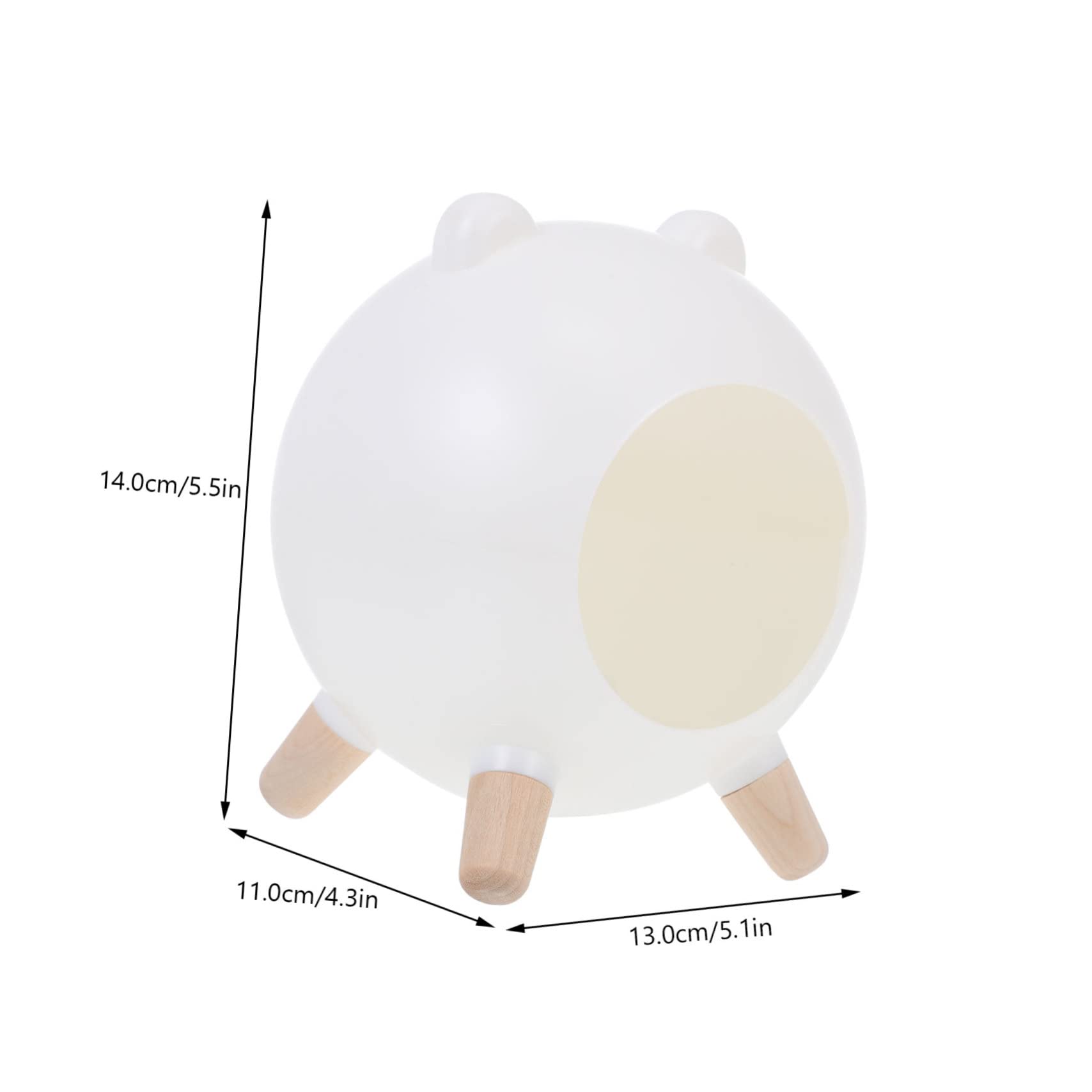 COLLBATH Small Pet House Cozy Hideout for Hamsters Hedgehogs Guinea Pigs Durable Decorative Bed for Indoor Use and Sleep