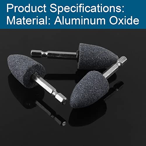 Aracombie 5Pcs Abrasive Drill Bits Stone Grinding Bits, 1/4" Hex Shank Small Grinding Wheel Bits Rotary Tool Drill Bit Grinding Attachment, Grinding Point For Polishing, Deburring, Carving, Engraving #TOP2