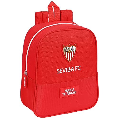 Safta  Mochila Infantil de Sevilla FC  220x100x270 mm Unisex niños  Roja  Estándar