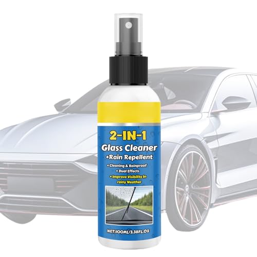 Genérico Limpiador de Cristales para Auto,Spray De Lavado Hidrofóbico para Parabrisas De 100ml | Líquido Limpiador para Cristales del Vehículo - para Vehículos SUV RV Motocicleta Camión Interior