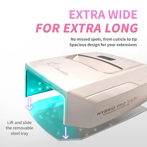 Image of iGel Beauty Hybrid PRO 3.0 XL UV /LED Nail Lamp - Wireless Rechargeable 48W Nail Dryer, Extra Wide Full-Hand Curing, 9000mAh Battery, Smart Timer & Builder Gel Mode, Cordless Professional Lamp