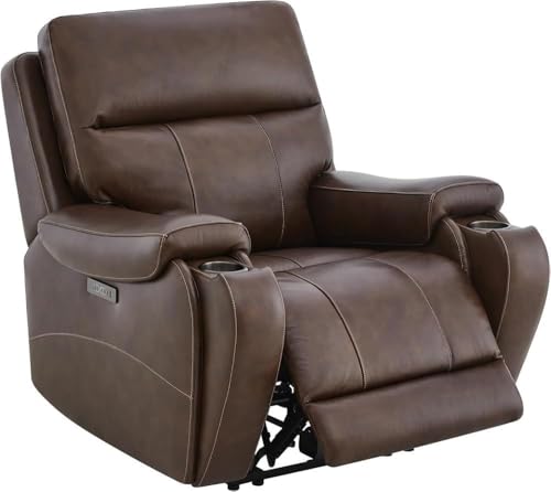 UHKOIXDFGQA Lay Flat Lift Recliner Chair for Elderly with Massage Adjustable Genuine Leather High Back Power Sofa Cup Holders for Theater Seating Living Room