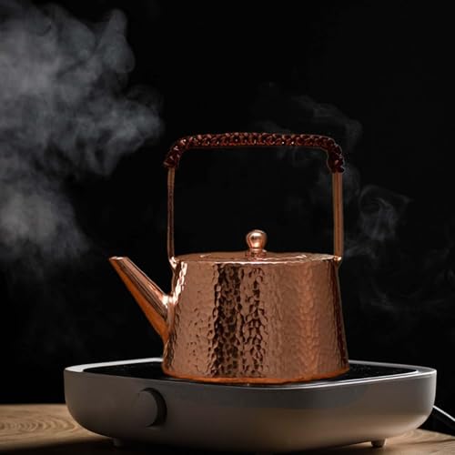 Bouilloire en cuivre gravée à la main pour le thé et le café d'exception - 5