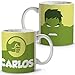 LolaPix Tazza Personalizzata per Supereroi con Nome. Regalo Geek. Vari Disegni e Colori Interni. Hulk