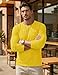 MAGCOMSEN Mens Long Sleeve Tee Shirts Cotton Shirt for Men Lightweight Casual Pocket Crew Neck Work T-Shirt