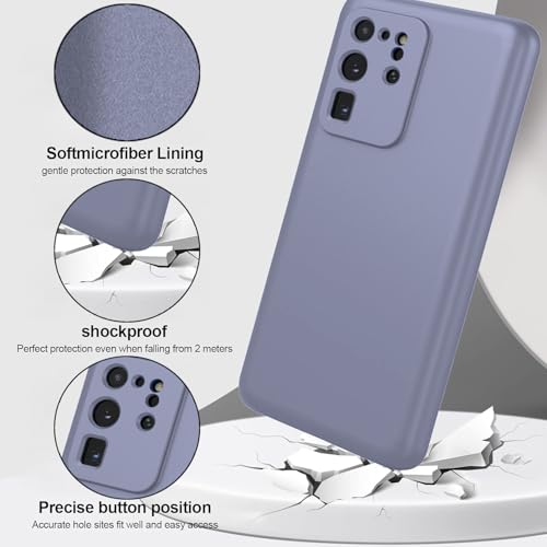 Image of DIZORO Samsung Galaxy S20 Ultra Case 6.9inch, Liquid Silicone Gel Rubber Shockproof Case Soft Microfiber Cloth Lining Cushion Compatible with Samsung S20 Ultra Back Cover (Wine)