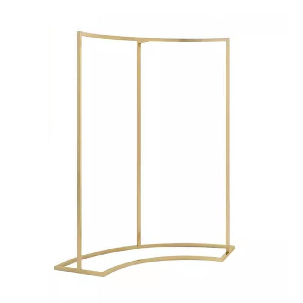 Porte-vêtements sur pied doré Nakajima penderie demi-rond 118 x 155 cm