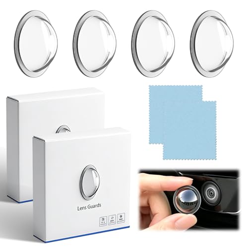 2PCS Car Camera Lens Protector - 360° All-Round Protection, Anti-Scratch & Waterproof, Clear High-Transparency Design, Compatible with Most Vehicle Cameras
