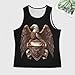 Eagle with Shield and Ribbon Men's Sleeveless T-Shirt Casual Tank Top Gym Muscle Workout Tee S