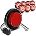 8pc 2" Red Round Trailer LED Marker Lights [DOT Approved] [Reflector Lens][10 LED] [Grommet] [Flush-Mount] [Waterproof IP67] Marker Lights for Trailer Truck