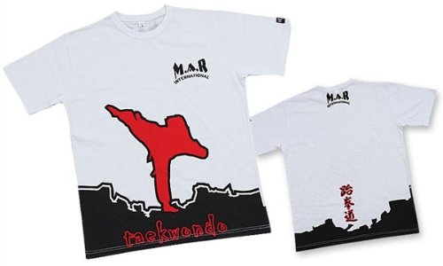 Taekwondo T-Shirt Outfit Top Taekwon Do T Shirt Clothing Gear White
