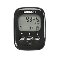 Omron Walking Style IV Schrittzähler, schwarz, mit 3D-Sensor – Ansicht 2