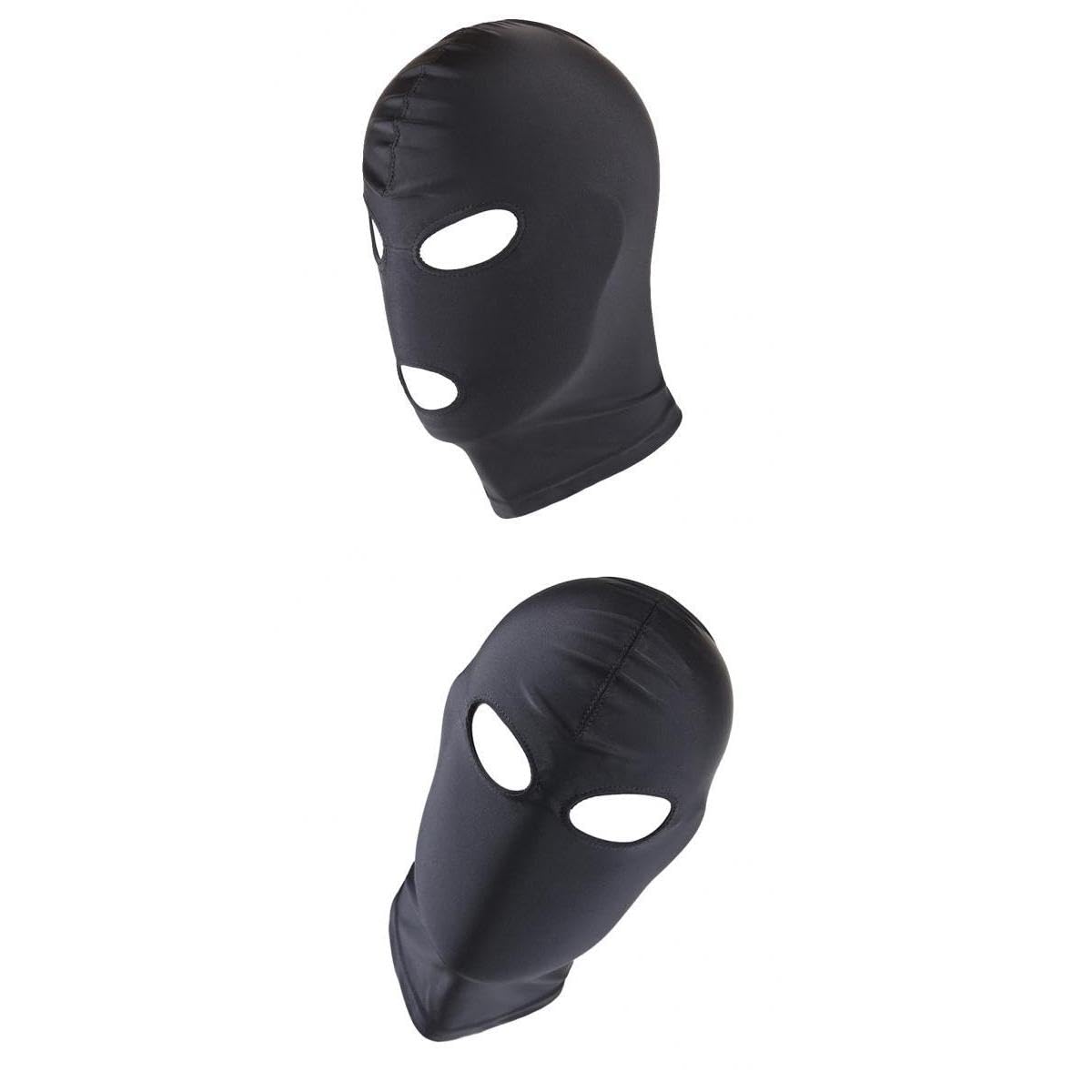 FABLOFT 2Pack Men Women Breathable Face Cover Spandex Full Head Costume Mask Hood-image-43