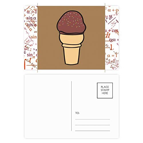 Cartes postales au chocolat et avoine en lot de 20 avec côté courrier illustré