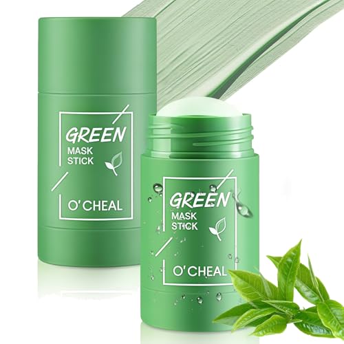 HOUSN Green Tea Deep Cleanse Mask, Green Mask Stick Puntos Negros 1pcs para Limpieza Profunda, Control de Aceite, Hidratante Calmante con Extracto Puro de Té Verde Natural