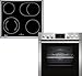 NEFF EDX40, Herd-Set bestehend aus E1CCD2AN3, N 30, Herd, 60 x 60 cm, EasyClean Reinigung, CircoTherm, LED-Display & M13R42N2, N 50, Elektrokochfeld, Bräterzone, Edelstahlrahmen