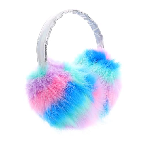 FOMIYES Warm Earmuffs Fluffy Winter Headband Ear Warmers for Women Ear Protection Rabbit Fur Elements Comfortable Stylish