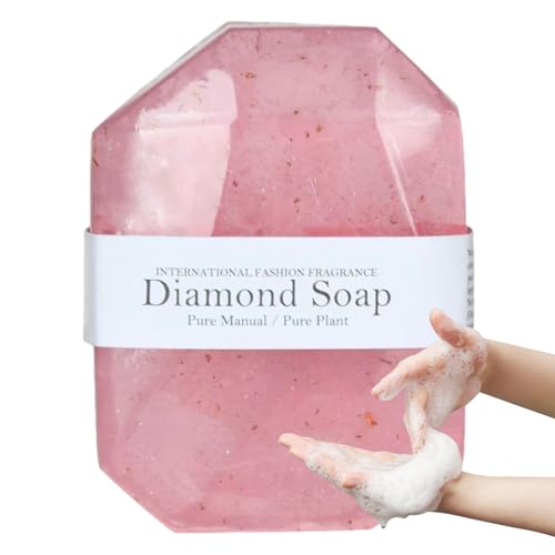 Jabón de piedras preciosas hecho a mano,Jabón de piedras preciosas | Jabón hidratante natural con lám dorada,Crema hidratante purificadora, jabón fragante, hidrata y hace Weiting