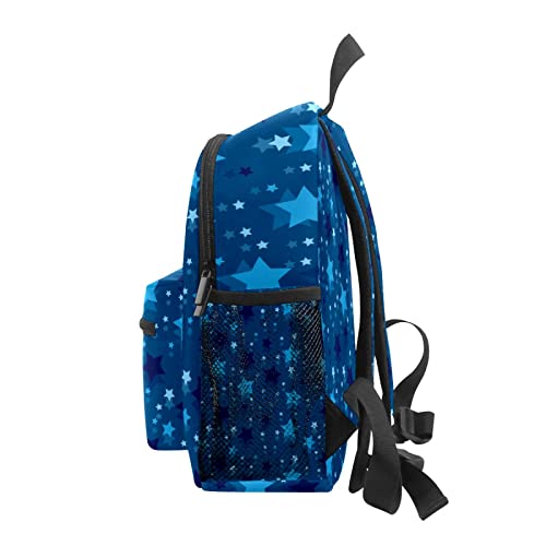 Schoolbag For Boys Girls Cute Kid's Toddler Backpack Blue Twinkle Stars Kindergarten Children Bag 10 X 4 X 12 Inch #TOP4