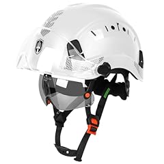 White with Tinted Glasses and Clear Visor