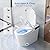 Smart Toilet with Auto Open/Close Lid, Bidet Toilet Pump-assisted, Blackout Flush, Heated Seat, Dual Auto Flush, Warm Water, Foot Sensor Operation, Tankless Elongated Toilets with LED Display