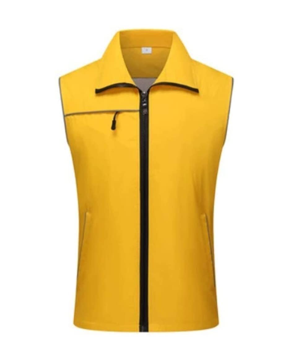 gilet riflettente, With Pockets And Zipper Activity Vest Reflective