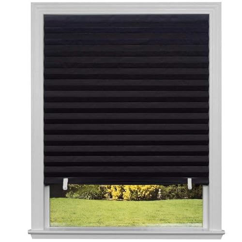 Persiana Veneciana Persianas Plisadas Autoadhesivas for baño, Cortinas de balcón, Ventanas semiopacas, Cortinas for Dormitorio, Sala de Estar y balcón, 1 ud.(1,L-90x150CM)