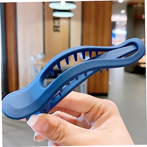 Large Blue Hair Clip for Women - Durable Plastic Claw Clip for Thick Hair No-Slip Grip, Ideal for Bathing Styling, and Daily Use - Image 4