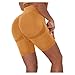 AFFGEQA Legging de yoga pour femme - Coupe slim - Stretch - Taille haute - Pantalon de yoga - Push Up - Short de sport - Pantalon d'entraînement - Contrôle du ventre - Gym - Jaune - 38