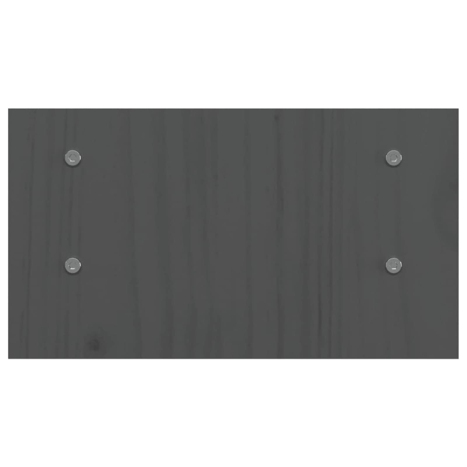Gecheer Supporto per Monitor Grigio 50x27x15 cm Legno Massello di Pino-PLT1928