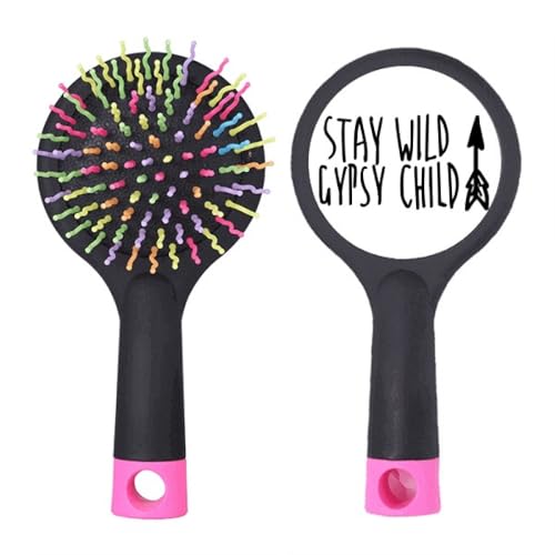 Cepillo desenredante Keep Gypsy Child Quote con almohadilla para cepillar el pelo en seco