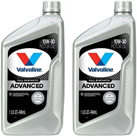 Miniatura 1 de Valvoline Aceite de motor avanzado completamente sintético SAE 10W-30, 1 cuarto de galón (paquete de 2)