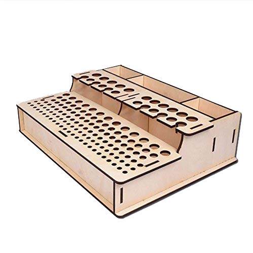 NW Wooden Leather Tools Storage Box Shelf Leather Tool Organizer Wood Box Leather