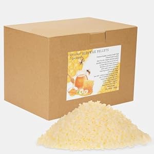 5LB Beeswax Pellets Beeswax for Candle Making Organic Beeswax Pellets for Skin Beeswax Beads Beeswax Bulk Beeswax for Lotion Making Organic for DIY and Craft Project