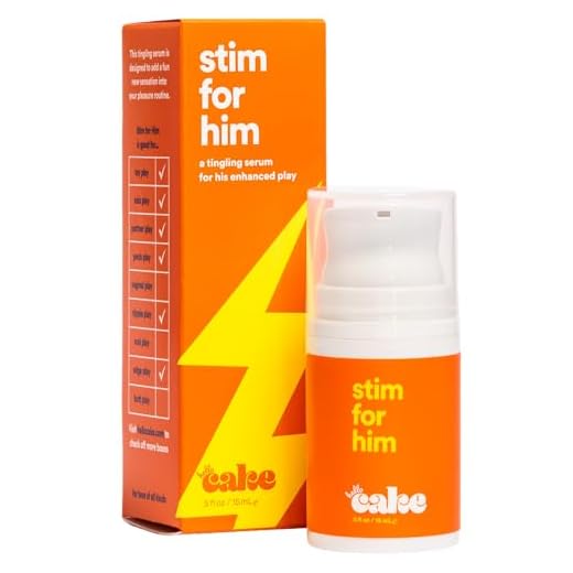 Hello Cake Stim for Him, Stimulating Arousal Gel for Men, Sexual Enhancer, Arousal Gel, Sex Enhancements for Male Sensation Gel, Tingling Sexual Enhancement for Penis Pleasure (0.5 Fl. Oz.)