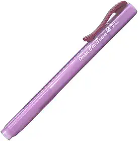 Pentel, Borracha Clic Eraser Transparente Rosa