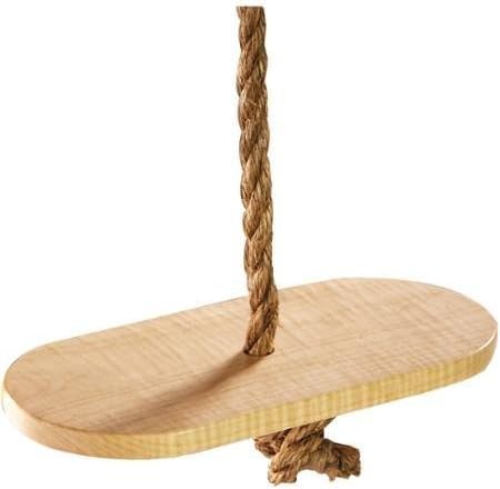 Classic Maple Wood Swing Disc, Solid 1" Thick Hard Maple Deck