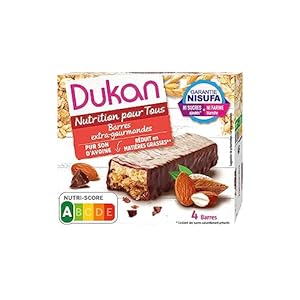 Dukan Barres de Son d&rsquo;Avoine Extra-Gourmand Chocolat noir 120 g