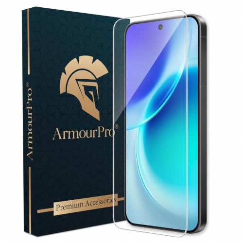 Image of ArmourPro 3D Borderless Tempered Glass for Vivo X300 FE and Vivo X300 and X200 FE, HD Clear Curved Edge to Edge Screen Protector, 9H Hardness, Oleophobic Coating, Case Friendly | Pack of 1