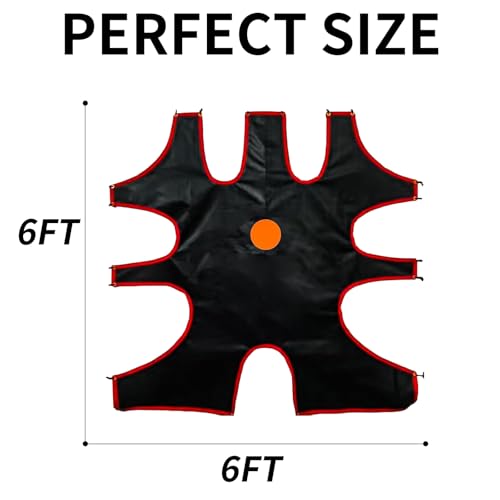 image for Gulfmore 6x6 FT Lacrosse Goal Target Portable Training Net with 9 Pitc