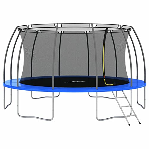 Juroupi Juego de cama elástica redonda de 488 x 90 cm, 150 kg, equipo de juego al aire libre, camas elásticas 92945