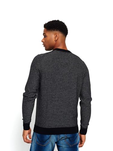 Pull noir Superdry homme taille L en maille douce durable - 2