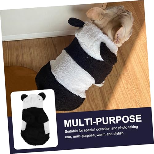 Disfraz de panda para perro talla M, cálido y cómodo miniatura 3
