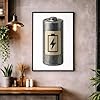 Azeeda 'Empty Battery' Wall Art Poster Print - Unframed Artwork for Home Decor - A2 Portrait (PP00329856) #1