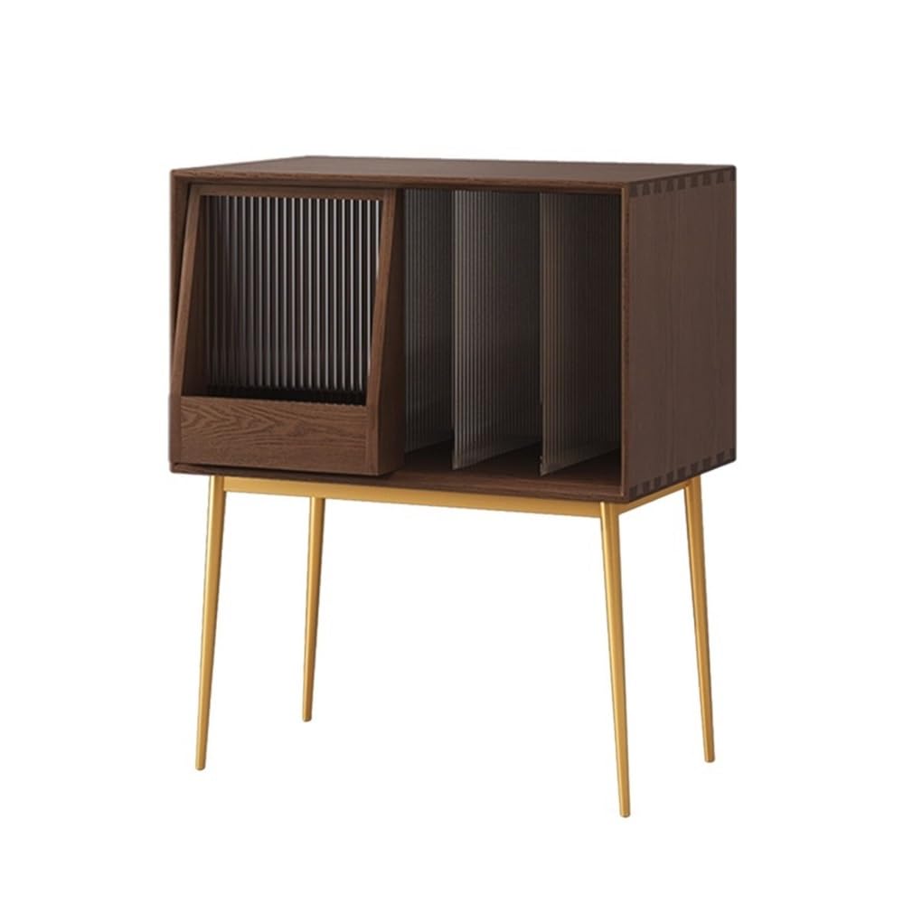 RYUQW3RE Cd Storage Rack Record storage rack cabinet metal movable sliding door