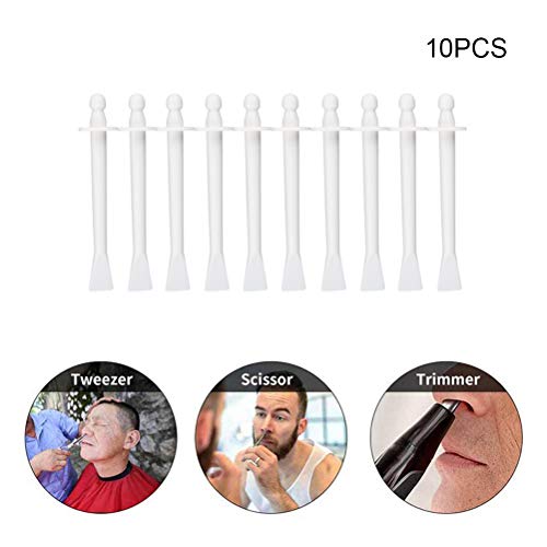Bonbela 30pcs Nez de Cire Applicateur bâtons Spatules pour Narine Nettoyage Nasal Oreille Sourcils Visage Poils épilation Daub bâton