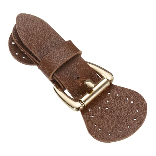 Boucle fermeture magnétique cuir marron pour customiser vos vestes